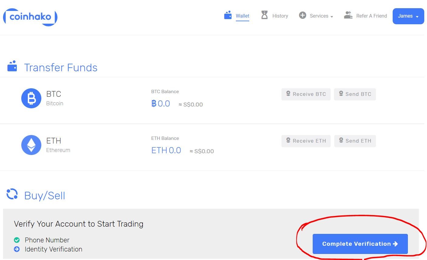 coinhako complete verification