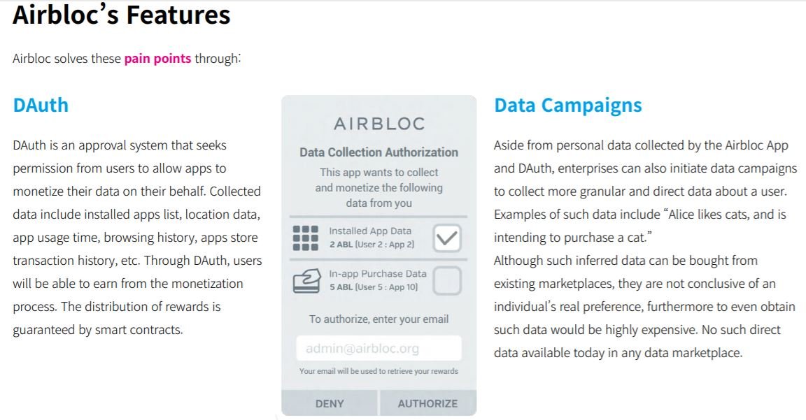 Airbloc ICO one pager