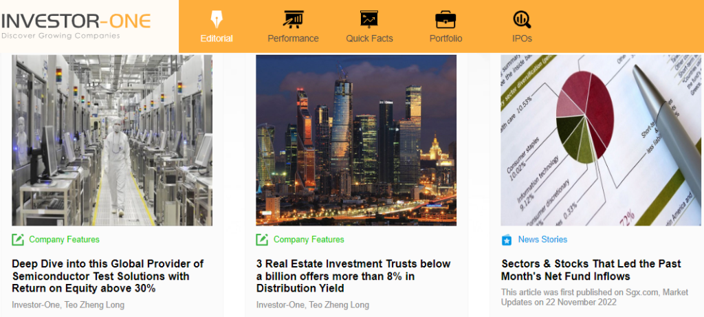 Investor-One: Discover Singapore growth stock ideas